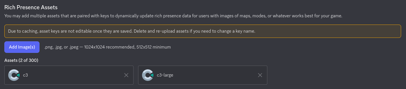Discord Rich Presence Art assets